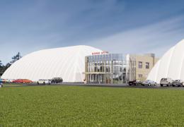 <p>The 1385 m2 sports and fitness area offers an ice rink, a sports hall and a gym.</p>