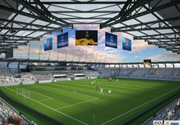 <p>The construction of the new football stand in Košice is divided into three phases; after the first phase, the st</p>