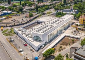 <p>A modern covered market in the Hungarian county town of Pécs, including a cold store with a capacity of 58 units</p>